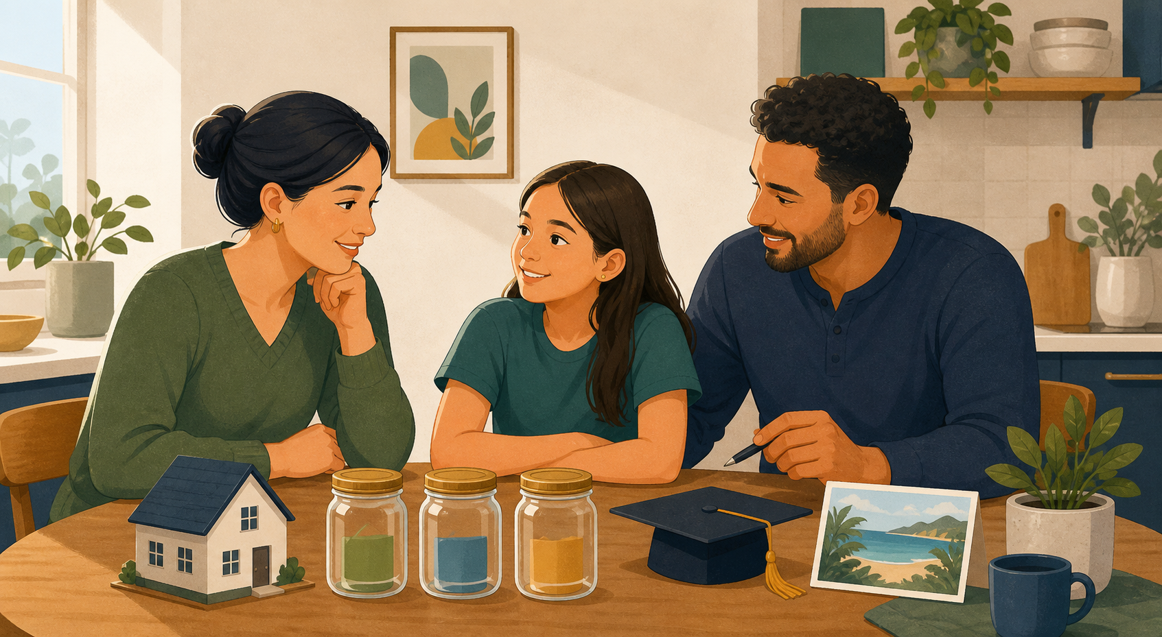 Conversar sobre objetivos transforma el dinero en una herramienta familiar